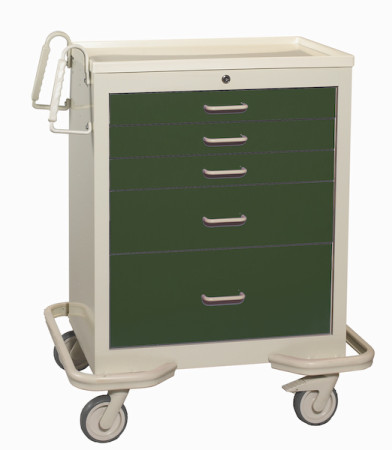 Hunter Green 5-Drawer Treatment/Procedure Cart