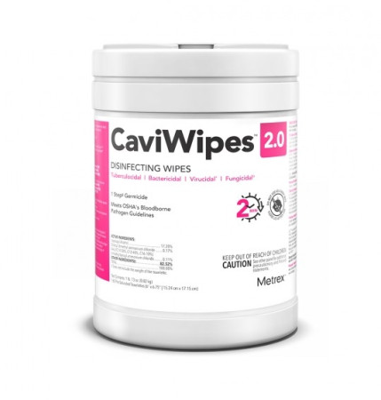 CaviWipes™ 2.0 Disinfecting Wipes ,  6" X 6.75", 160 per can