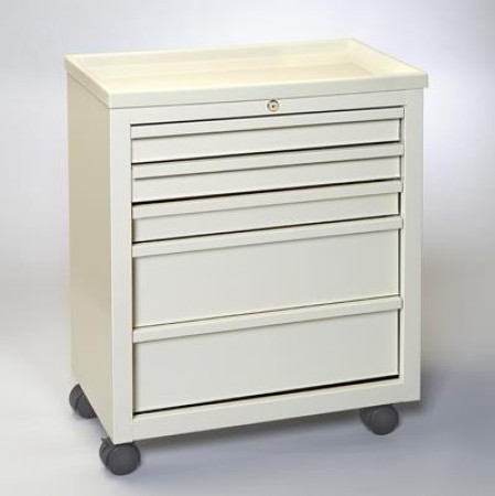 Economy 5-Drawer Treatment/Procedure Cart - Beige