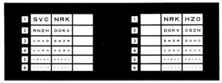 Optec® Slide Near Point Acuity Letters