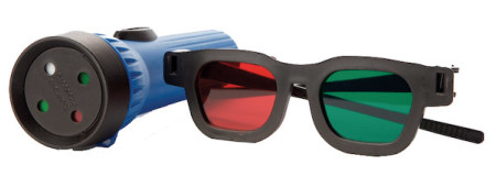Worth 4-Dot Binocular Vision Test w/Flashlight & Glasses