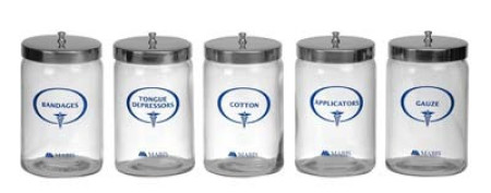 Glass Sundry Jar Set (5 Jars with Lids)