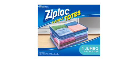 (Discontinued) Ziploc® Flexible Tote, Jumbo, 1/Box