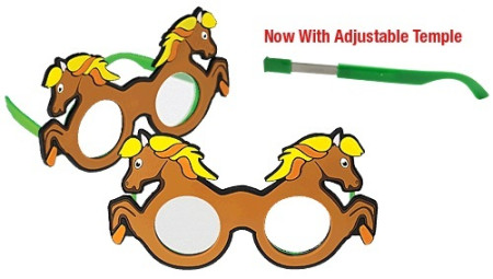 (Discontinued) Horse Frosted Occluder Glasses