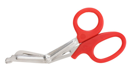 Para-Med Scissors, 7", Red