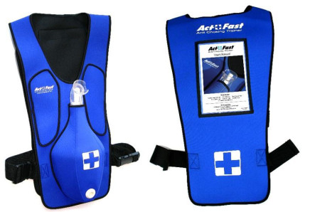 Anti-Choking Blue Trainer Vest