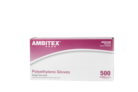 Medium Non-Medical Polyethylene Gloves 500/Box