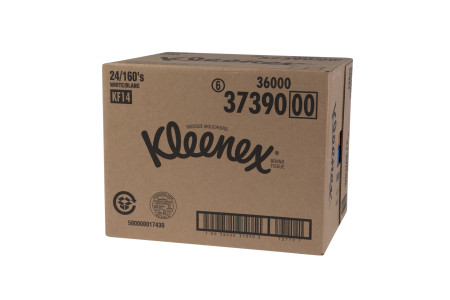 Kleenex® Facial Tissues, 160/Box, 24 boxes per case