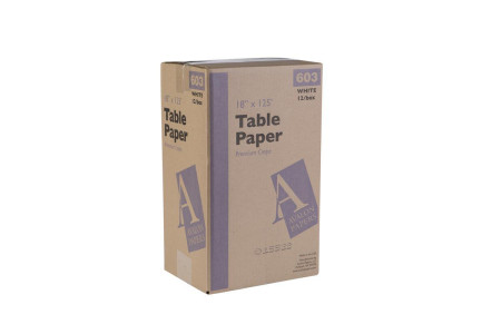 Table Paper Crepe 18" x 125' Case of 12 Rolls
