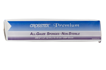 Crosstex Non-Sterile 2" x 2" Gauze Sponges 200/Bag