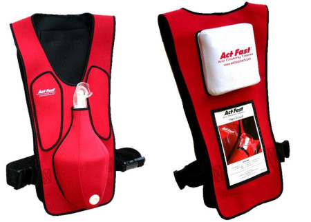 Act+Fast Anti-Choking Red Trainer Vest
