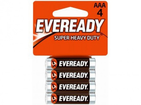 Economy "AAA" Alkaline Batteries, 4/Pack
