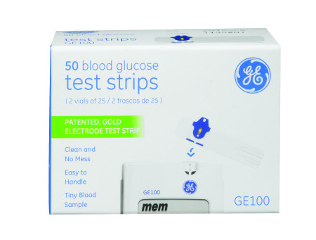 GE100 Test Strips, 50 per Box