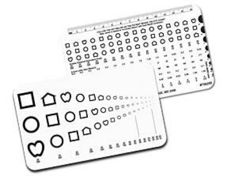 Lea Symbols® Runge Near Vision Card