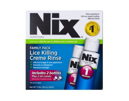 Nix Cream Rinse Lice Shampoo, 2 Oz. Bottle