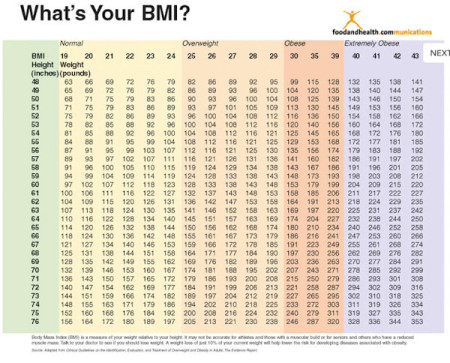 BMI Chart Poster
