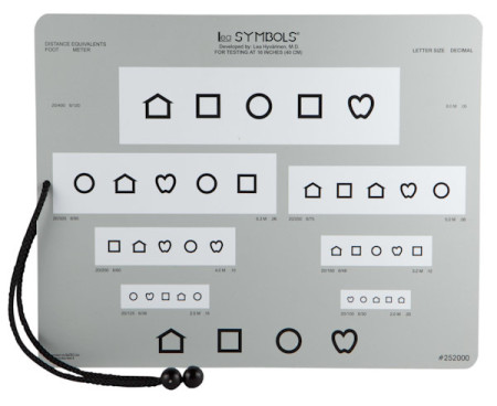 LEA Symbols Near Vision Card