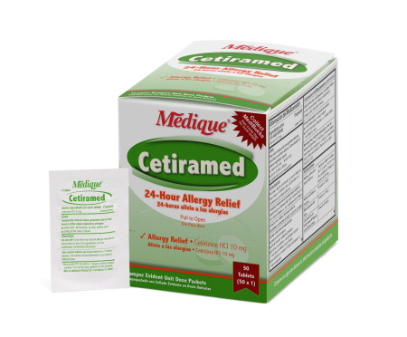 Cetiramed Allergy Relief, 50 packs of 1