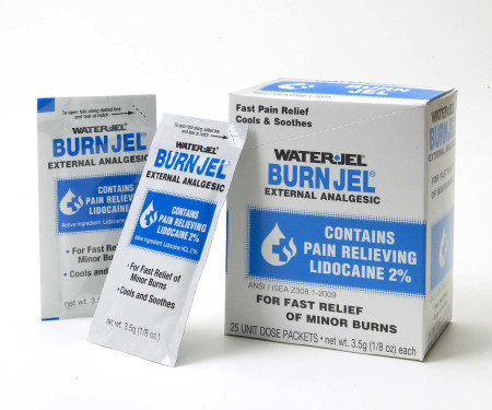 Water Jel® Burn Jel 3.5 Gram Packets, 25/Box