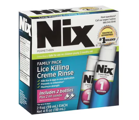 Nix Cream Rinse Lice Shampoo, 4 Oz Bottle