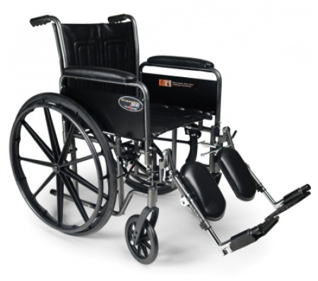MacGill Traveler SE Plus Wheelchair w Adjust Legrests 18