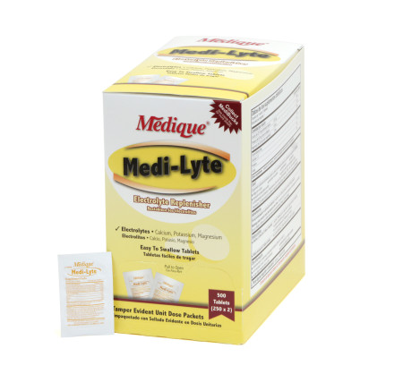 Medi-Lyte Heat Relief Tablets, 50 packs of 2