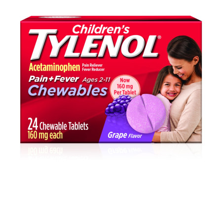 Children's Tylenol® Chewables 160 MG, 24/Box