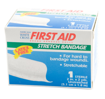 Sterile 2" x 2 Yds Flexible Gauze Stretch Bandage Roll