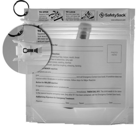 SafetySack™ Medication Pouch, Blank Action Plan