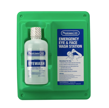 Eye Wash Station Complete with 32 oz. Bottle
