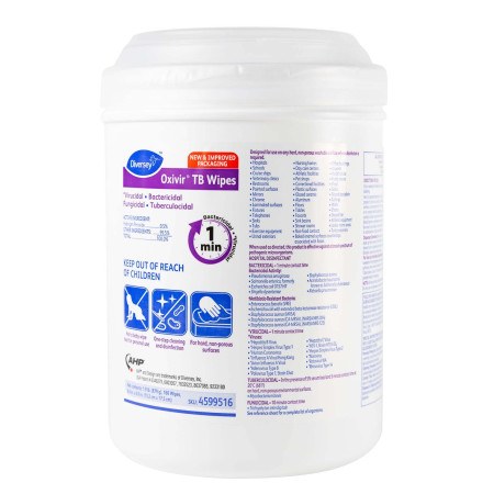 Oxivir TB Wipes, 160 per can