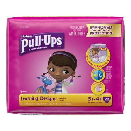 Pull-Ups Girls' Potty Training Pants, 3T-4T (32-40 lbs), 20 Count