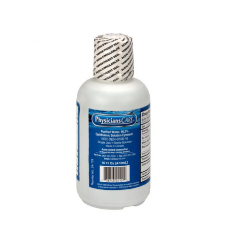 Irrigate Eye Wash, 16 Oz Screw Off Bottle