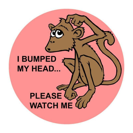 "I Bumped My Head" Stickers, 500 per roll