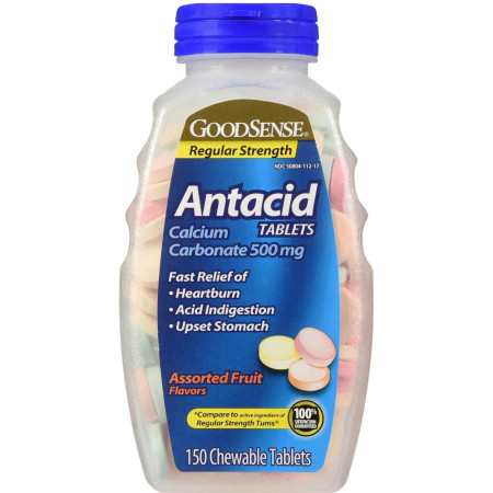 GoodSense® Antacid Tablets Assorted Flavors, 150/Bottle