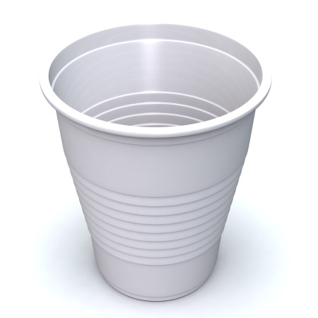 Economy White 5oz Plastic Cups, 50 per sleeve