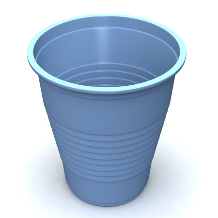 Economy Blue 5oz Plastic Cups, 1000 per case
