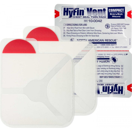 HyFin® Vent Compact Chest Seal Twin Pack