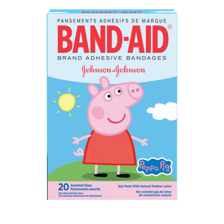 Band-Aid® Peppa Pig Assorted Bandages, 20/Box