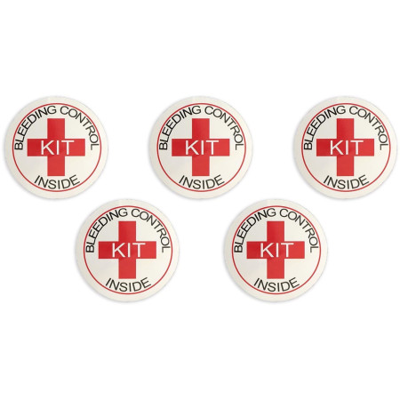 Bleeding Control Designation Stickers, 5/Pack