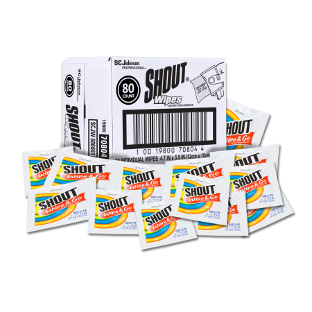 Shout Wipes, 80/Case