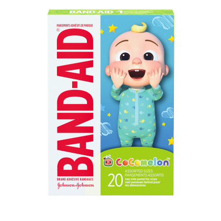 Band-Aid® Cocomelon™ Plastic Assorted Bandages, 20/Bx