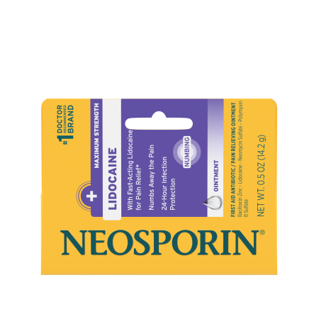 Neosporin® + Lidocaine Ointment, 0.5 oz Tube