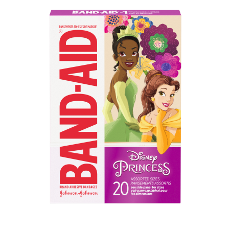 Band-Aid® Decorated Plastic Bandages, Disney Princess, 20/bx