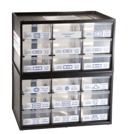 18-Drawer Empty Leukoplast® Cabinet (without Bandages)