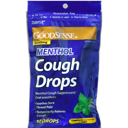 Economy Cough Drops, Menthol, 30 per Bag