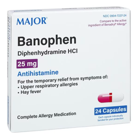Economy Diphenhydramine Capsules, 24/Box