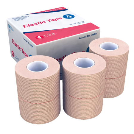 Economy Elastic Tape, 3" x 5 yds, 4/box