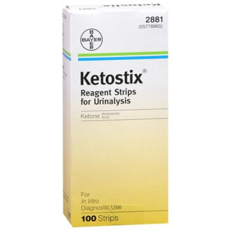Bayer® Ketostix® Reagant Strips, 100/box