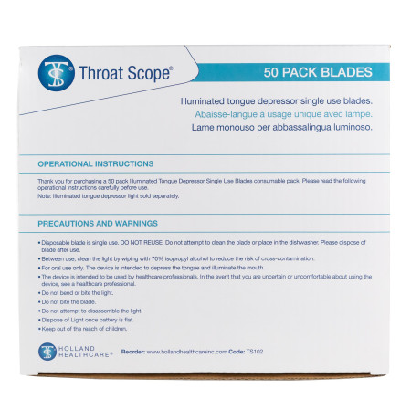 Throat Scope® Replacement Depressors, 50/pack